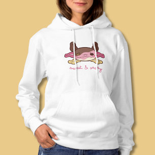 Süßes & Sassy Axolotl Neapolitanes Ice Creme Hoodie