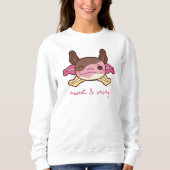 Süßes & Sassy Axolotl Neapolitanes Ice Creme Sweatshirt (Vorderseite)