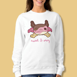 Süßes & Sassy Axolotl Neapolitanes Ice Creme Sweatshirt