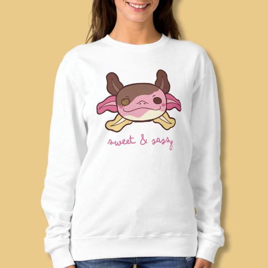 Süßes & Sassy Axolotl Neapolitanes Ice Creme Sweatshirt