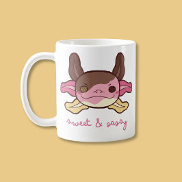 Süßes & Sassy Axolotl Neapolitanes Ice Creme Zweifarbige Tasse