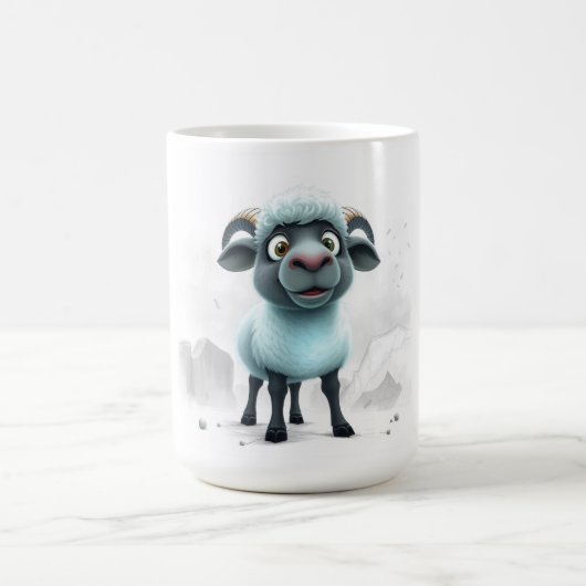 Süßes Schaf Cozy Design Kaffeetasse (Mittel)