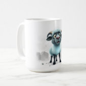Süßes Schaf Cozy Design Kaffeetasse (Vorderseite Links)