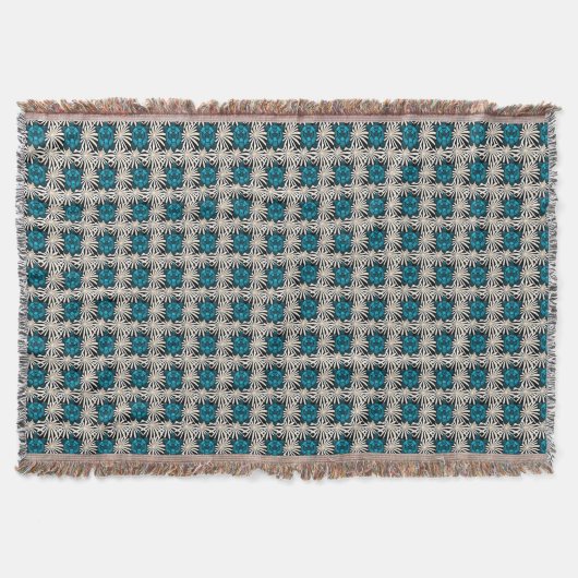 Süßes Schildkröten-Blumenmuster  Decke (Vorderseite)