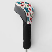 Süßes Schildkröten-Blumenmuster Golf Headcover (angewinkelt)