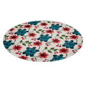 Süßes Schildkröten-Blumenmuster Schneidebrett (Ecke)