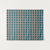 Süßes Schildkröten-Blumenmuster Wandteppich (Vorderseite (Horizontal))