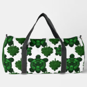 Süßes Schildkröten- und Blätter-Muster  Duffle Bag (Vorderseite)