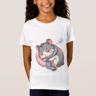 Süßes Schlafendes Chibi-Hamster-Pastell-Kinder-T-S T-Shirt