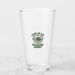 Süßes Schlafendes Schildkröten-Pyjama-Shirt Vintag Glas