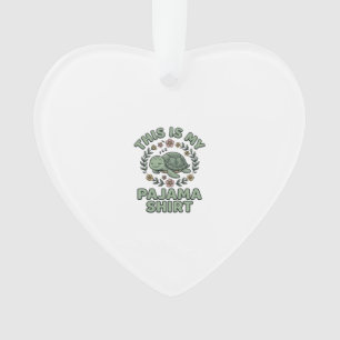 Süßes Schlafendes Schildkröten-Pyjama-Shirt Vintag Ornament