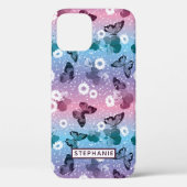 Süßes Schmetterlings-Gänseblümchen-Mädchen-Muster Case-Mate iPhone Hülle (Rückseite)
