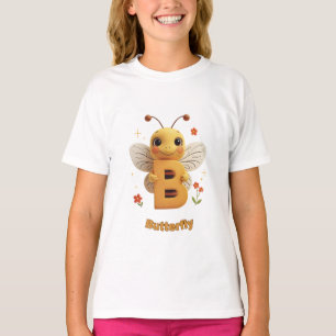 Süßes Schmetterlings-T-Shirt für Kinder B steht T-Shirt