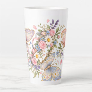 Süßes Schmetterlingsgarten-Design für Magisches  Milchtasse
