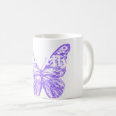 süßes Schmetterlingskunst-Design Kaffeetasse (VorderseiteRechts)