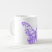 süßes Schmetterlingskunst-Design Kaffeetasse (Vorderseite Links)