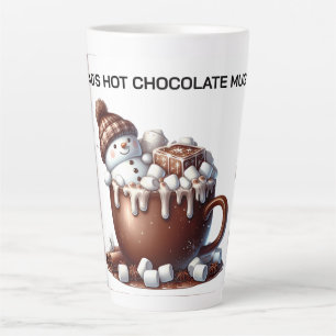 Süßes Schneemann-Kakao-Design Milchtasse