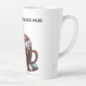 Süßes Schneemann-Kakao-Design  Milchtasse (Rechts)
