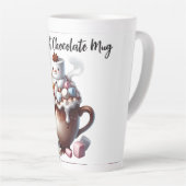 Süßes Schneemann-Kakao-Design  Milchtasse (Rechte Ecke)