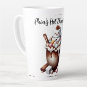 Süßes Schneemann-Kakao-Design  Milchtasse (Linke Ecke)