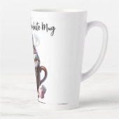 Süßes Schneemann-Kakao-Design  Milchtasse (Rechts)