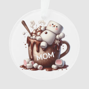Süßes Schneemann-Kakao-Design Ornament