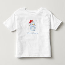 Süßes-Schneemann-T-Shirt für Kleinkinder – Winterf