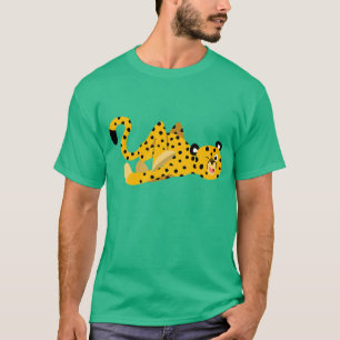 Süßes, schneidiges Cartoon Gepard T-Shirt