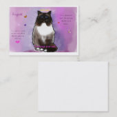 Süßes schönes Ragdoll Visitenkarte (Vorne/Hinten)
