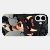 Süßes schreckliches Mädchen Case-Mate iPhone Hülle (Rückseite (Horizontal))