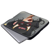 Süßes schreckliches Mädchen  Laptopschutzhülle (Vorne Knopf)