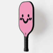 Süßes schüchternes Gesicht Hellrosa Pickleball Schläger (Links)