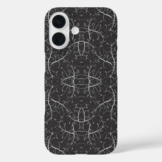 Süßes Schwarz-Weiß-Baum-Muster Case-Mate iPhone Hülle (Rückseite)