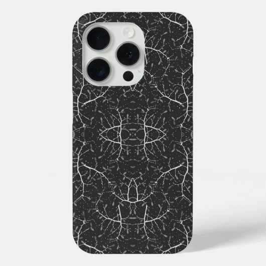 Süßes Schwarz-Weiß-Baum-Muster Case-Mate iPhone Hülle (Rückseite)