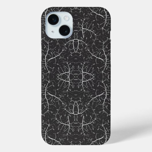 Süßes Schwarz-Weiß-Baum-Muster Case-Mate iPhone Hülle (Rückseite)