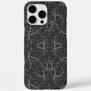 Süßes Schwarz-Weiß-Baum-Muster iPhone 16 Pro Max Hülle