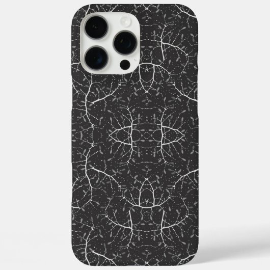 Süßes Schwarz-Weiß-Baum-Muster Case-Mate iPhone Hülle (Rückseite)