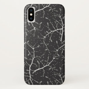 Süßes schwarz weißes Baum Muster Case-Mate iPhone Hülle