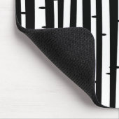 Süßes schwarz weißes Baum Muster Mousepad (Ecke)
