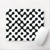 Süßes schwarz-weißes Labyrinthmuster Mousepad (Mit Mouse)
