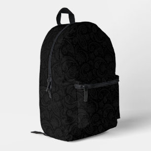 Süßes schwarzes Paisleymuster Bedruckter Rucksack