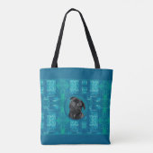 Süßes schwarzes Pug-Gesicht Charm | Einzigartiges  Tasche (Rückseite)
