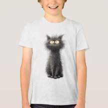 Süßes Schwarzkatzen-T-Shirt