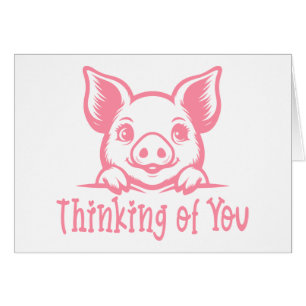 Süßes Schwein, das an Dich denkt, vermisst Dich, l