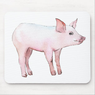Süßes Schwein Geschenk Bauernfrau Landmädchen auf  Mousepad