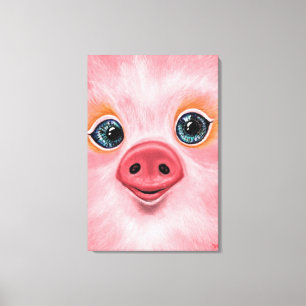 Süßes Schwein Leinwanddruck