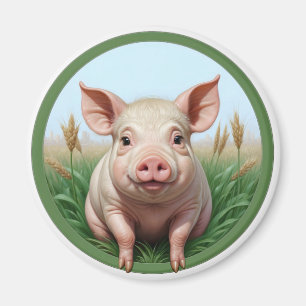 süßes Schwein Magnet