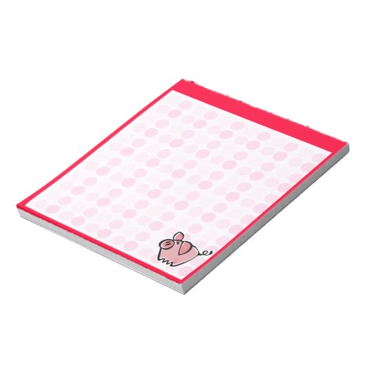 Süßes Schwein Notizblock (Rotiert)