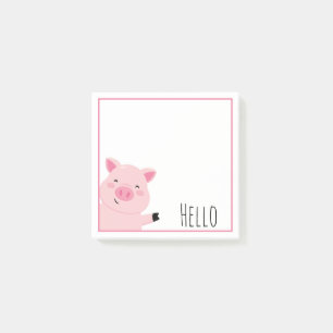 Süßes Schwein Post-it Klebezettel