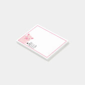 Süßes Schwein Post-it Klebezettel (angewinkelt)